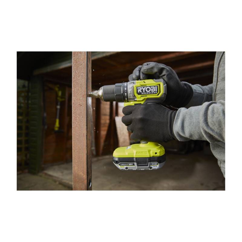 Ryobi - Perceuse-visseuse à percussion RYOBI 18V Brushless One+ RPD18BL1 - Batterie 4,0Ah et chargeur - Image 4