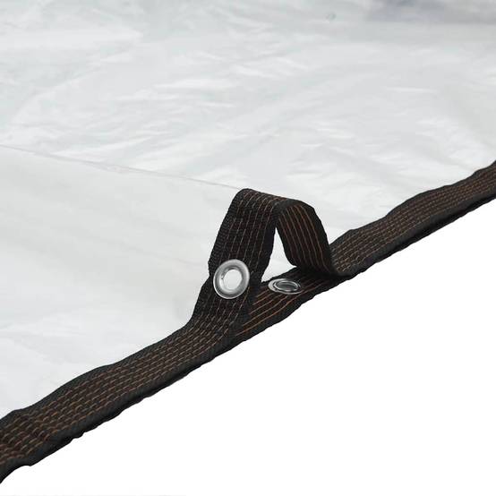 Bâche Carrée XXL Transparente en PE avec Œillets pour Couverture de Bâtiment 10x10 m – ComfortXL Outdoor Living - Image 9