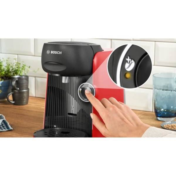 Bosch - Machine a Cafe  multi-boissons - BOSCH TASSIMO - TAS163E - T16 Finesse - 1400 W - 0,7 l - Rouge - Image 3
