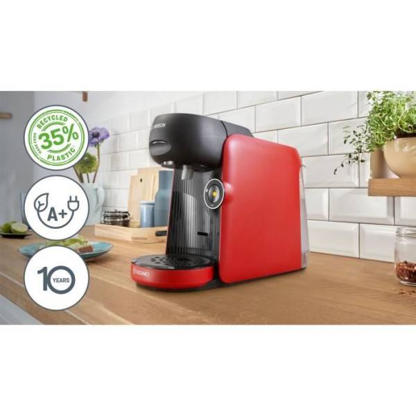 Bosch - Machine a Cafe  multi-boissons - BOSCH TASSIMO - TAS163E - T16 Finesse - 1400 W - 0,7 l - Rouge - Image 2