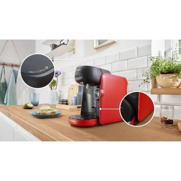 Bosch - Machine a Cafe  multi-boissons - BOSCH TASSIMO - TAS163E - T16 Finesse - 1400 W - 0,7 l - Rouge - Image 4