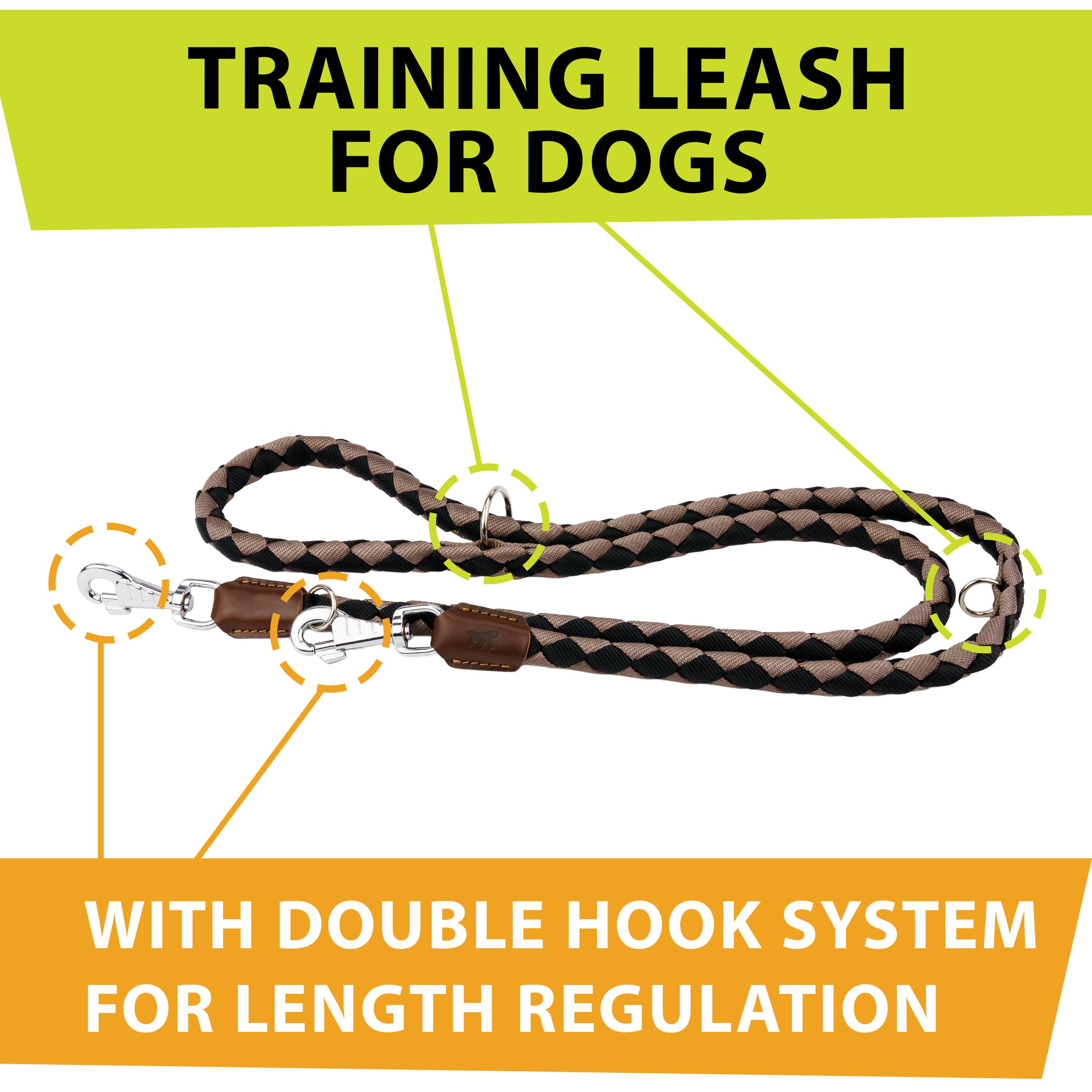 Ferplast - Laisse de Dressage pour Chiens en Nylon TWIST MATIC GA12/200, Mousqueton Magnétique Automatique - Image 8