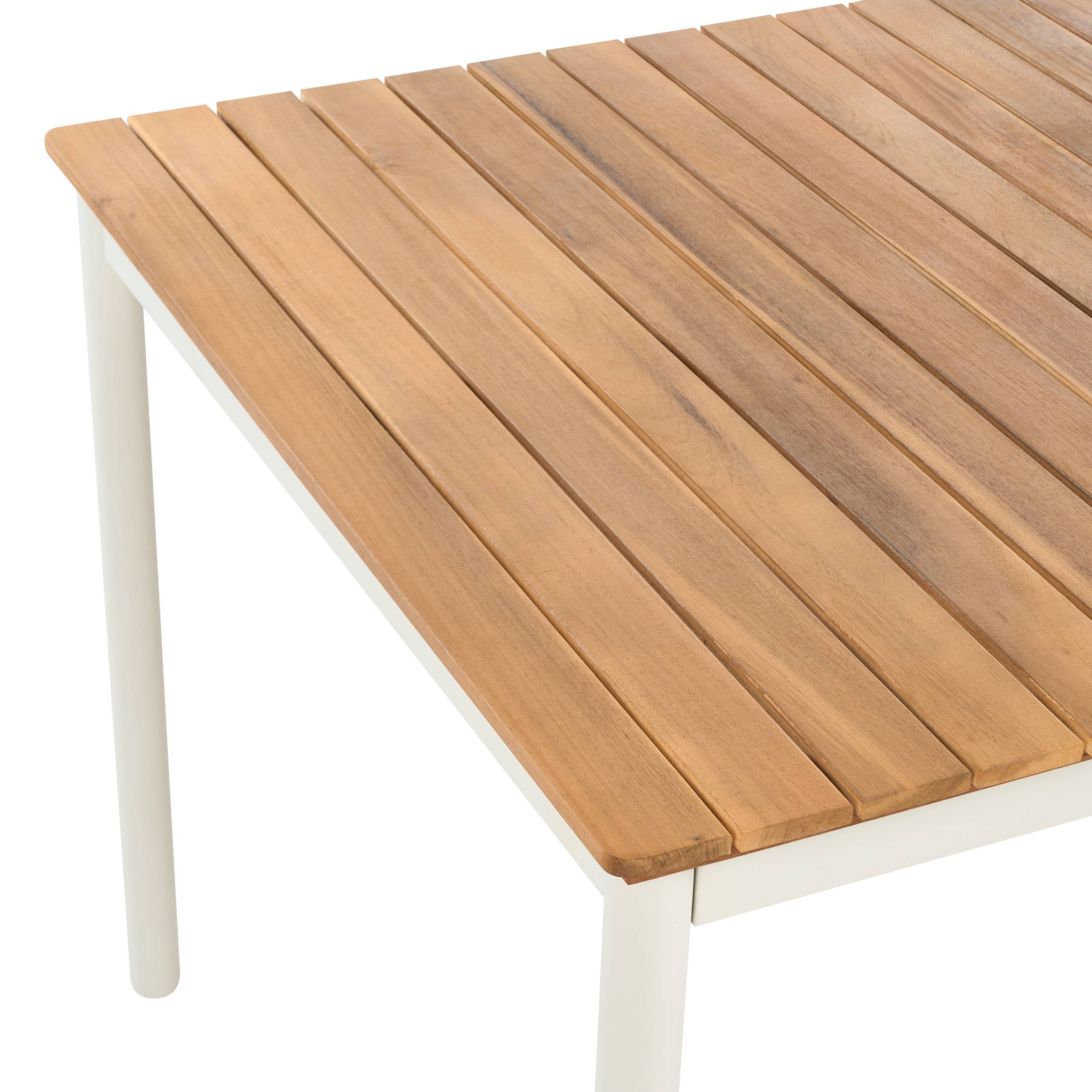 Beliani - Table de repas, 6 Personnes Acacia Marron CORRICELLA - 90x180x75- Beliani - Image 3