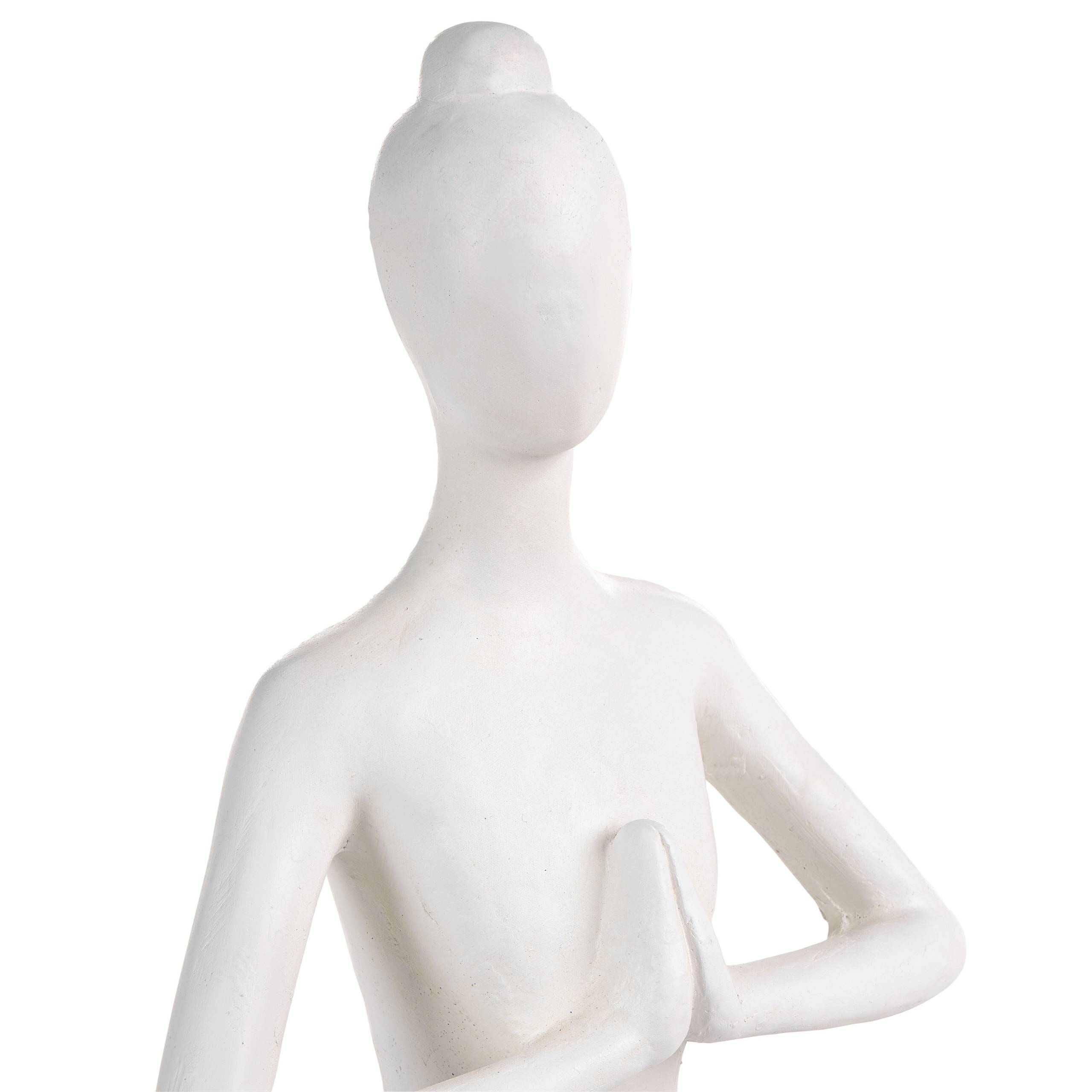 Beliani - Statue de jardin Oxyde de magnésium Blanc YOGHINA - 38x21x60- Beliani - Image 6