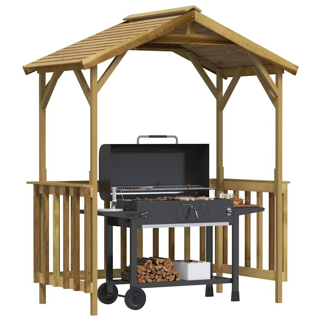 PANGIVO - Abri de barbecue bois de pin vert 163.5 x 93 x 210 cm - PANGIVO - Image 2
