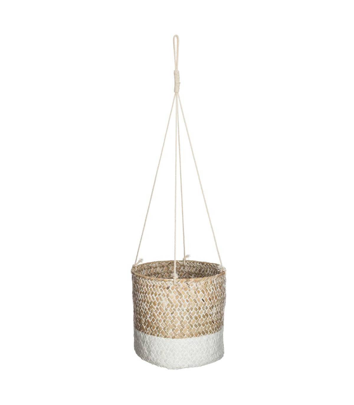 Lot de 2 Pots à suspendre en Roseau D 15 et D 12 cm - Image 2