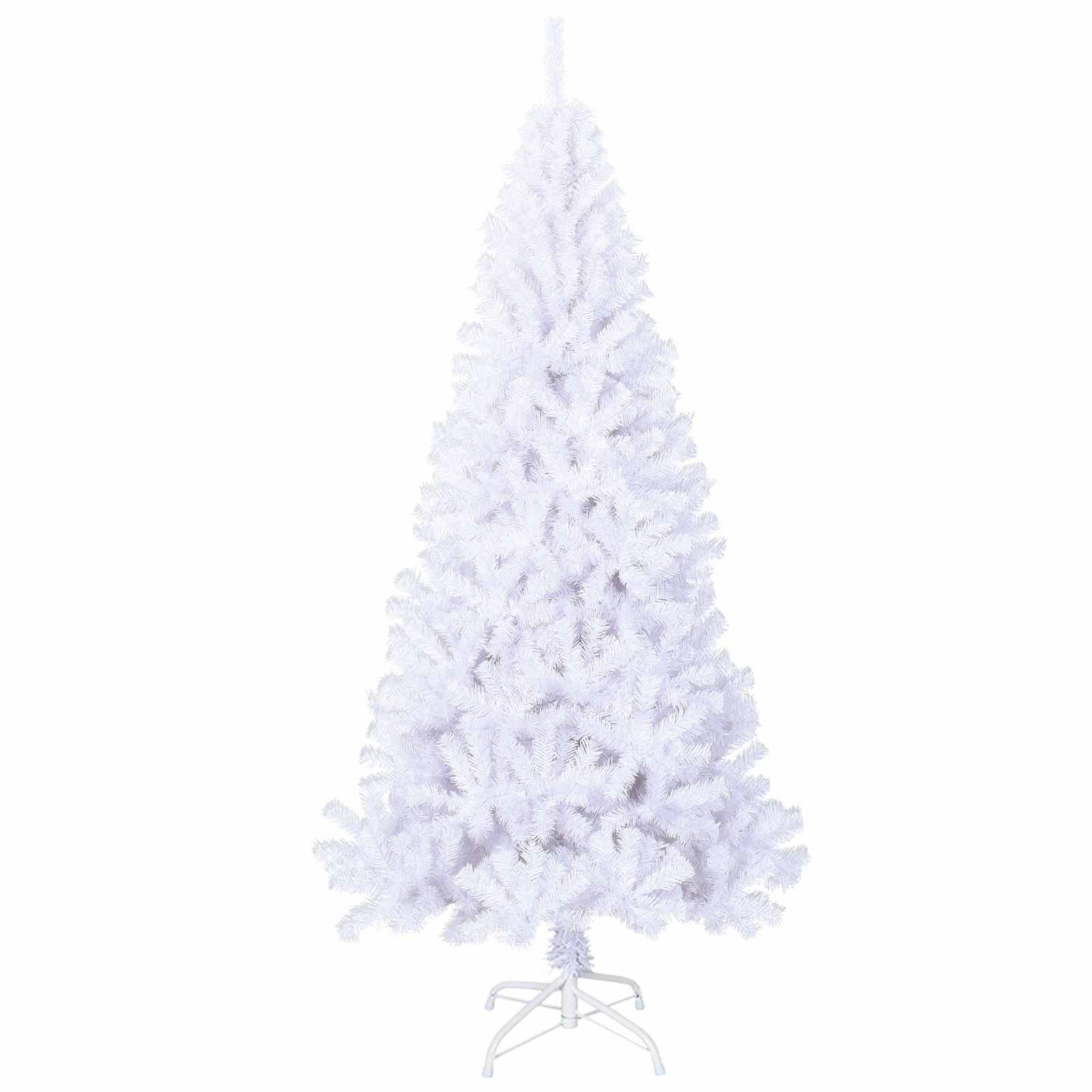 Sapin de Noël | Arbre de Noël artificiel avec 300 LED Blanc 180 cm PVC et Acier Maison Chic - Image 5