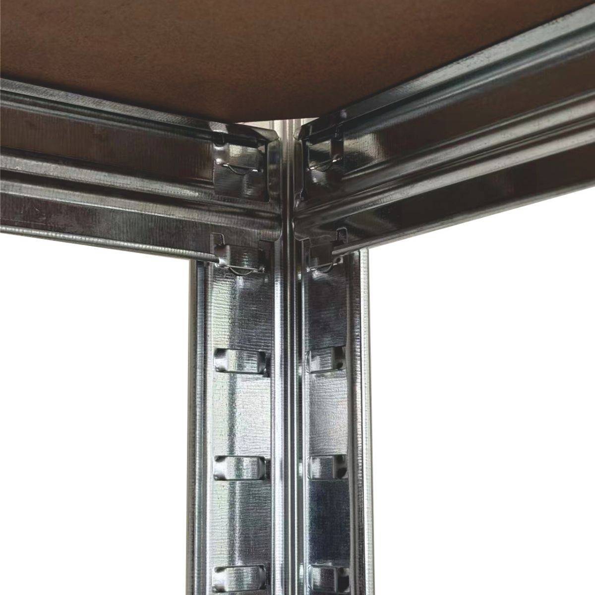 Etagère de Rangement 5 niveaux Bois MDF réglables 90x40xH180cm Rayonnage métal Charge 875kg - Garage Atelier Cellier INTEC - Image 8