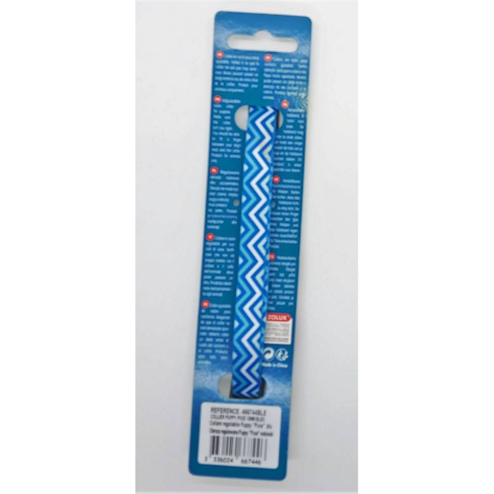 Zolux - Collier PUPPY PIXIE 13 mm 25 à 39 cm couleur bleu pour chiots - Image 3