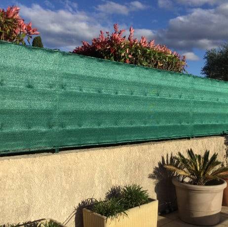 Plastidis - Brise vue 300 gr/m² - 99% d'occultation, Long 10 m, Larg 1.20 m - Image 1