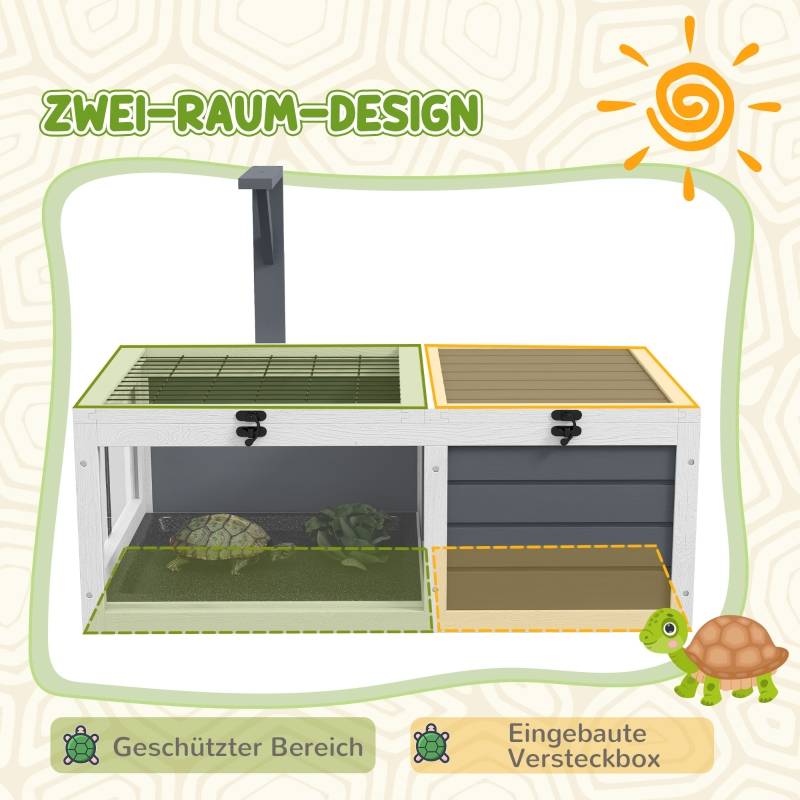 Terrarium En Bois Pour Reptiles/rongeurs 80x40x42cm - Nisorpa - Neuf - Ventilation Intégrée