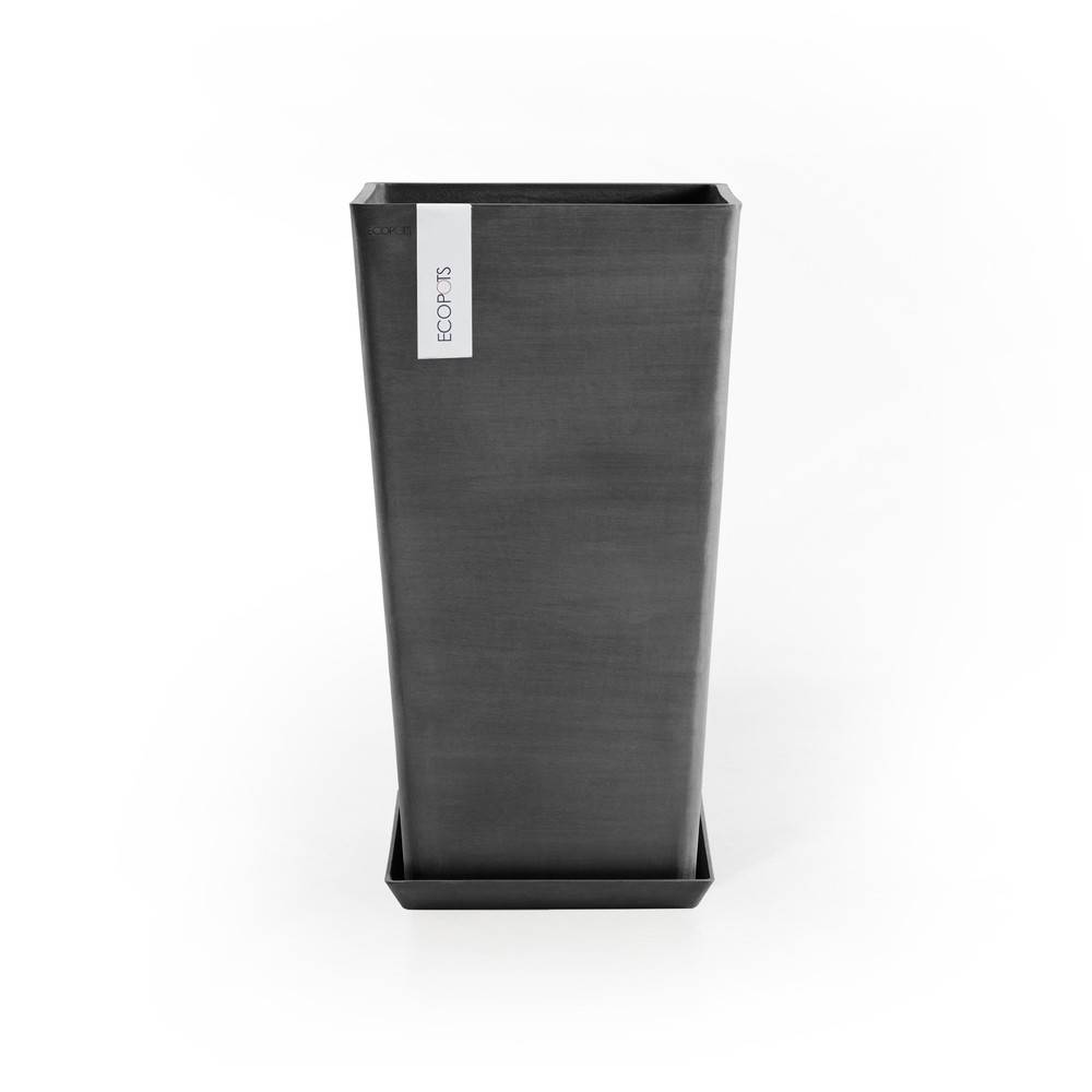 Ecopots - Pot Haut Rotterdam 56 Gris Foncé - 31 x 31 x H. 56 cm - 36,2 L ECOPOTS - Image 4
