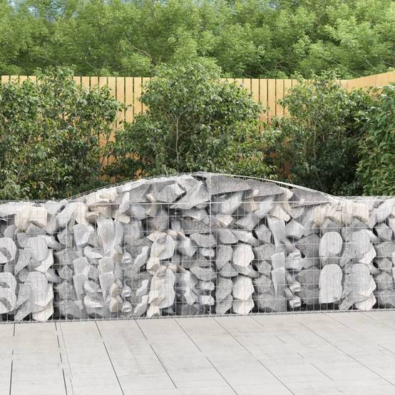 Vidaxl - Paniers à gabions arqués 15 pcs 400x50x80/100 cm Fer galvanisé vidaXL 3146992 - Image 1