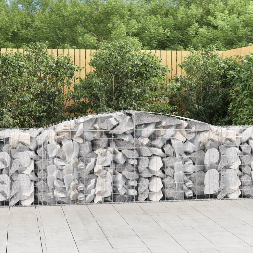Vidaxl - Paniers à gabions arqués 15 pcs 400x50x80/100 cm Fer galvanisé vidaXL 3146992 - Image 1