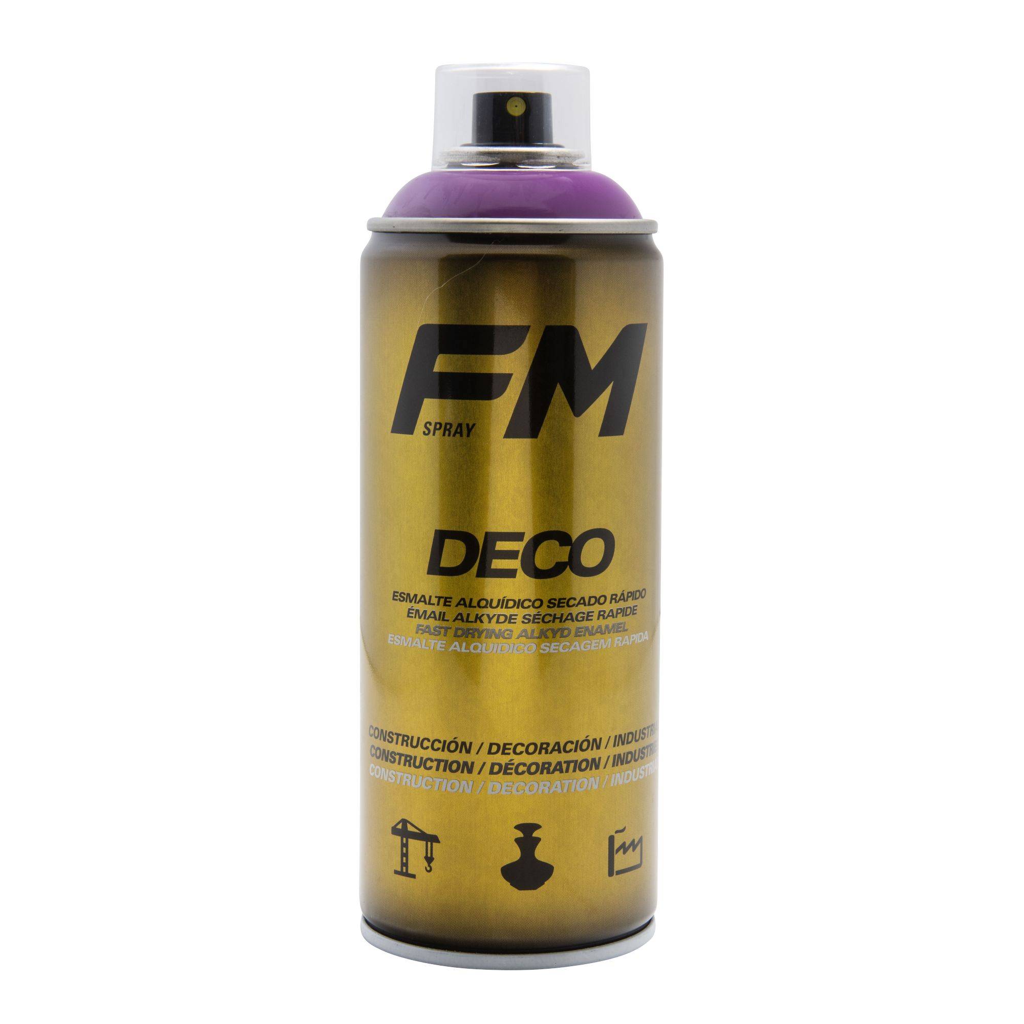Bombe de peinture violet 400ml - Violet sécu - RAL 4008 - Image 2
