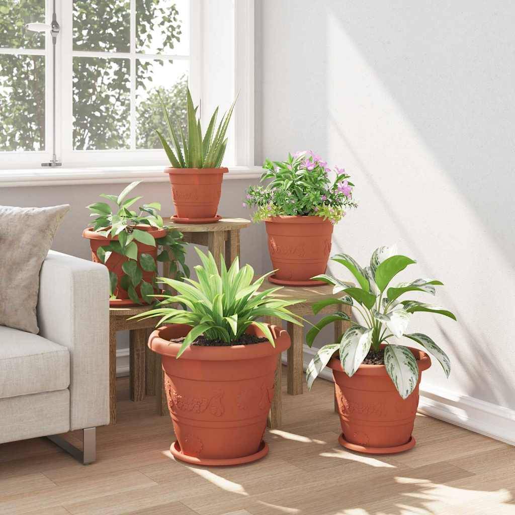 Prolenta Premium - Jardinière plastique rouge 27 x 27 x 2,5 cm - Prolenta premium p39.2 - Image 4