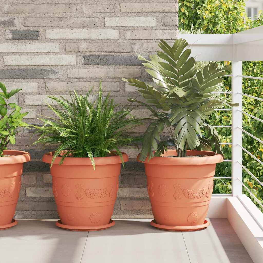 Prolenta Premium - Jardinière plastique rouge  27 x 27 x 2,5 cm  - Prolenta premium p39.2 - Image 1