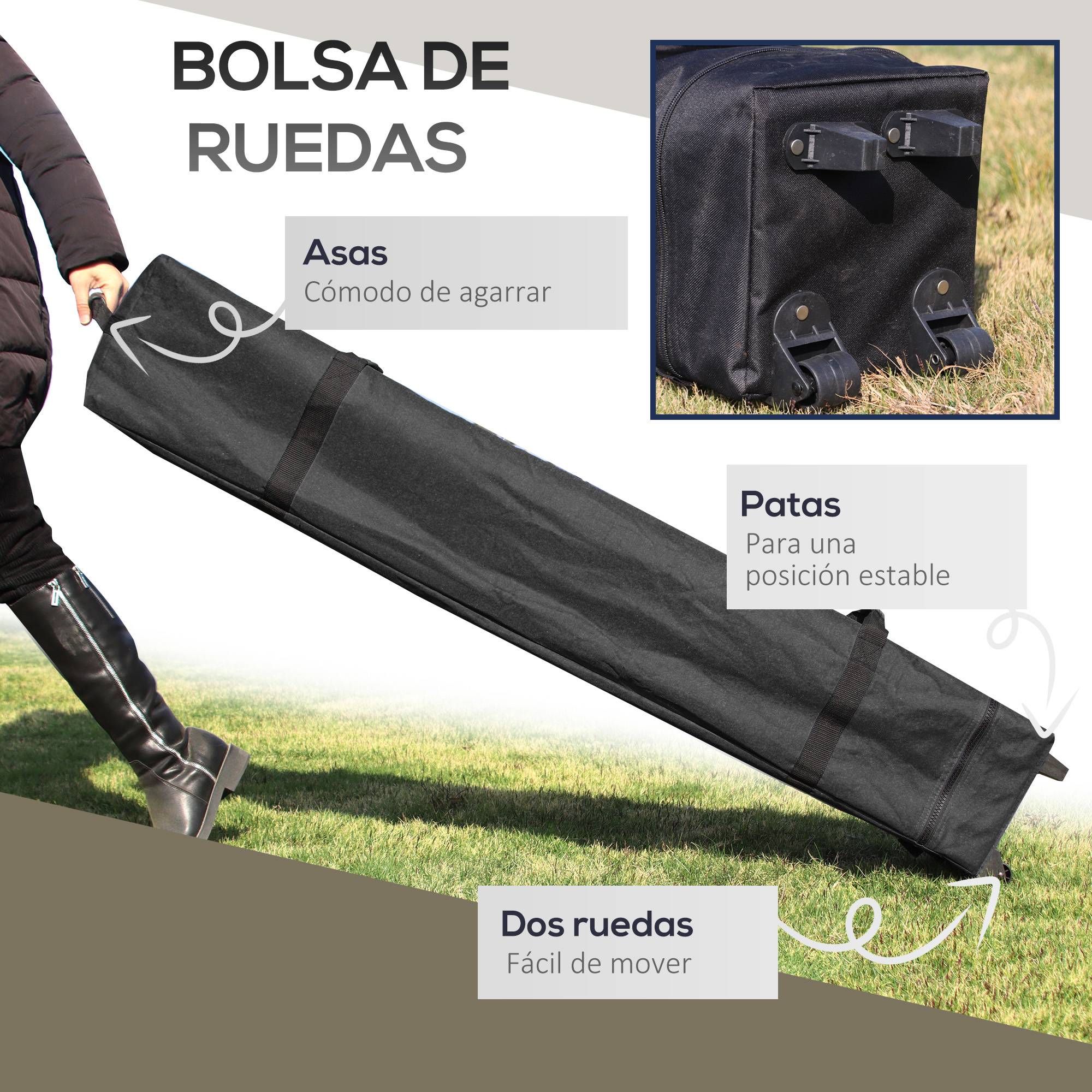 Tente pliante pop-up à hauteur réglable, protection UV50+, double toit et moustiquaires, 4 x 4 x 2,8 m, beige - Image 6