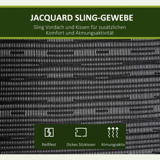 Balancelle de jardin 3 places structure acier coussins gris toit ajustable 200x120x170cm - ComfortXL Outdoor Living - Image 5