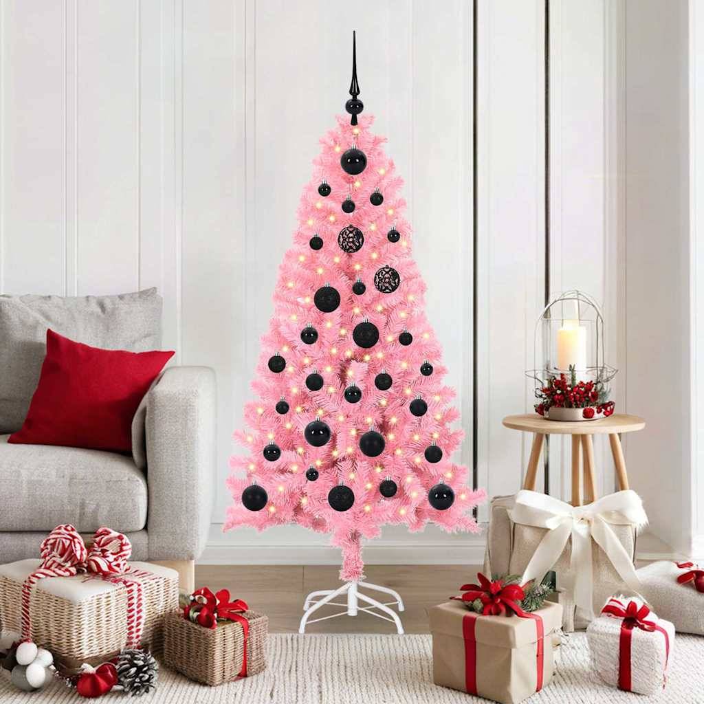 Vidaxl - Sapin de Noël Rose 150 cm PVC vidaXL 3396417 - Image 1