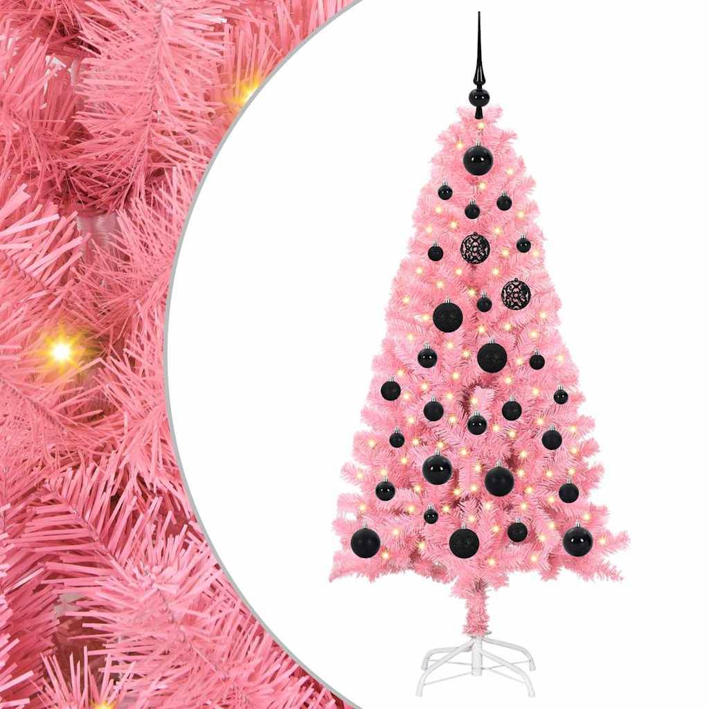 Vidaxl - Sapin de Noël Rose 150 cm PVC vidaXL 3396417 - Image 2