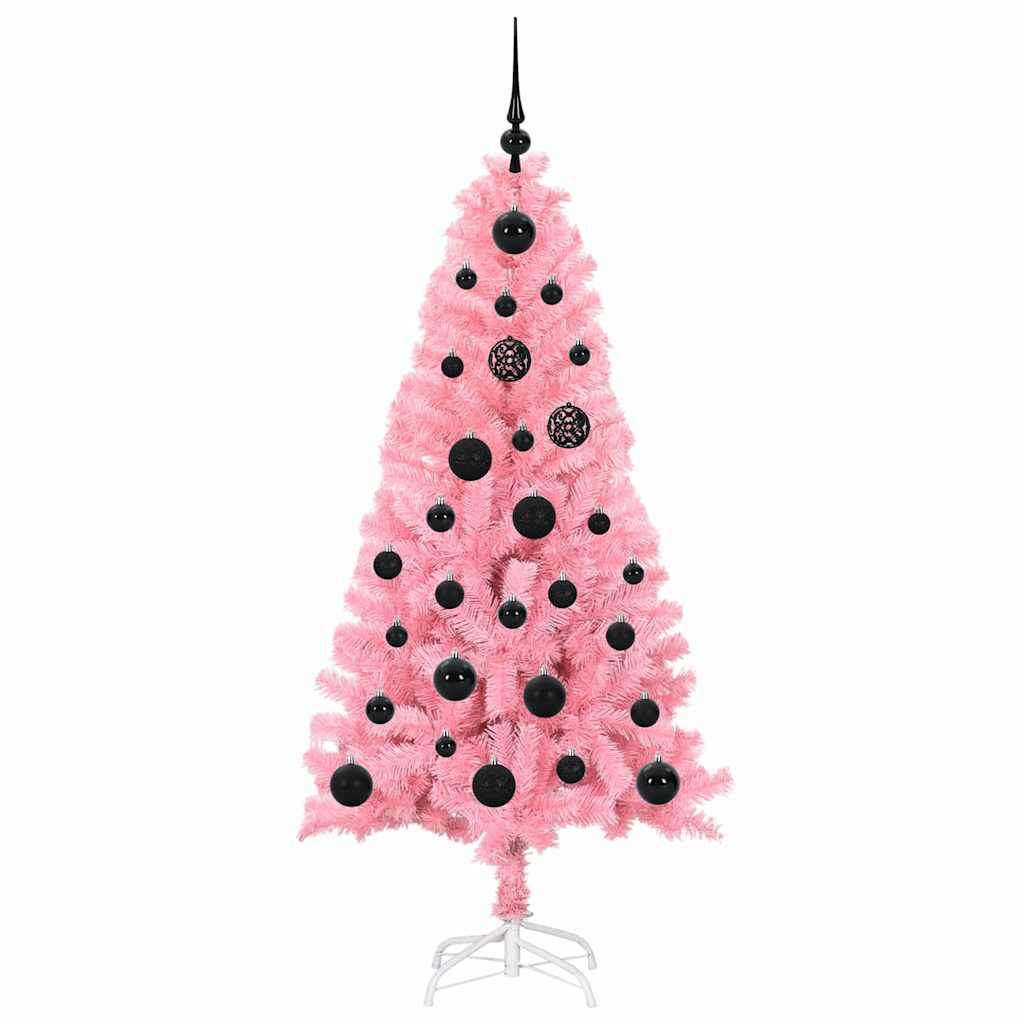 Vidaxl - Sapin de Noël Rose 150 cm PVC vidaXL 3396417 - Image 5