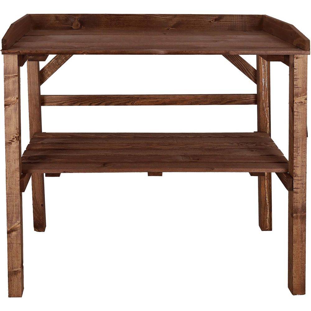 Esschert Design - Table à rempoter en pin Nature Teinté marron Esschert's Garden - Image 2