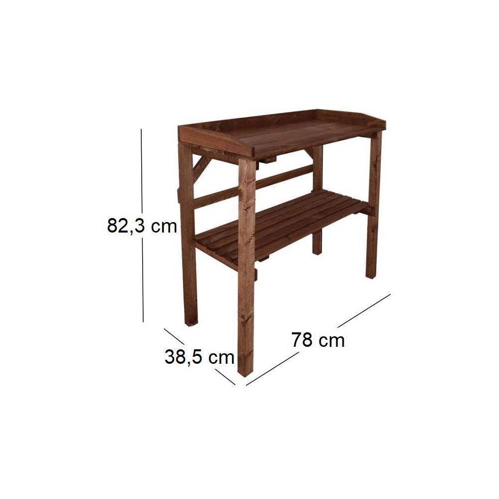 Esschert Design - Table à rempoter en pin Nature Teinté marron Esschert's Garden - Image 3