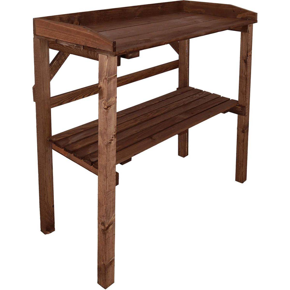 Esschert Design - Table à rempoter en pin Nature Teinté marron Esschert's Garden - Image 1