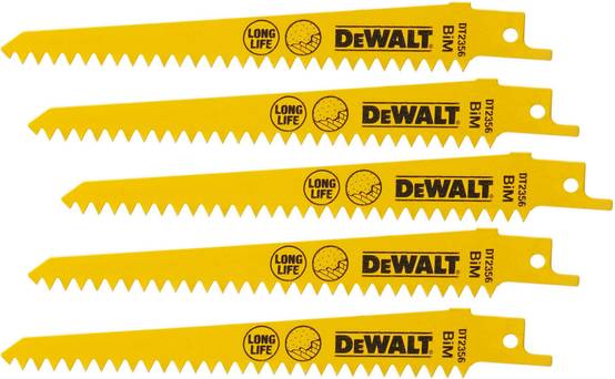 Lame de scie sabre BiM pour applications spéciales - 152 mm - 5 pièces - DEWALT - DT2356-QZ - Image 1