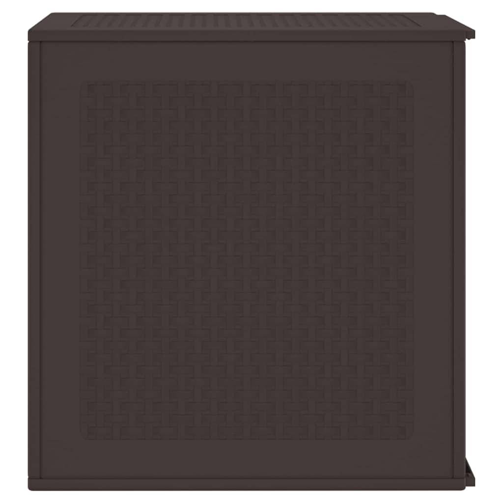Coffre de Rangement Extérieur en Polypropylène Design Moderne pour Terrasse Jardin Marron 55 cm – ComfortXL Outdoor Living - Image 7