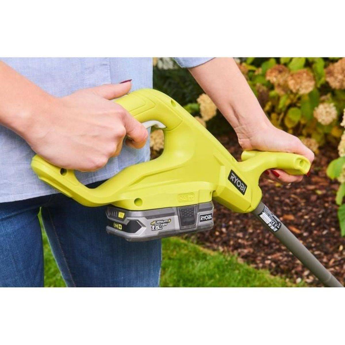 Ryobi - Tondeuse poussée RYOBI 18V OnePlus RLM18X33B40 - Batterie 4.0Ah - Chargeur - Coupe-bordures OFFERT - Image 6