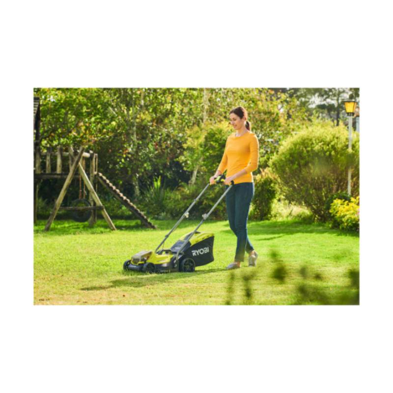 Ryobi - Tondeuse poussée RYOBI 18V OnePlus RLM18X33B40 - Batterie 4.0Ah - Chargeur - Coupe-bordures OFFERT - Image 5