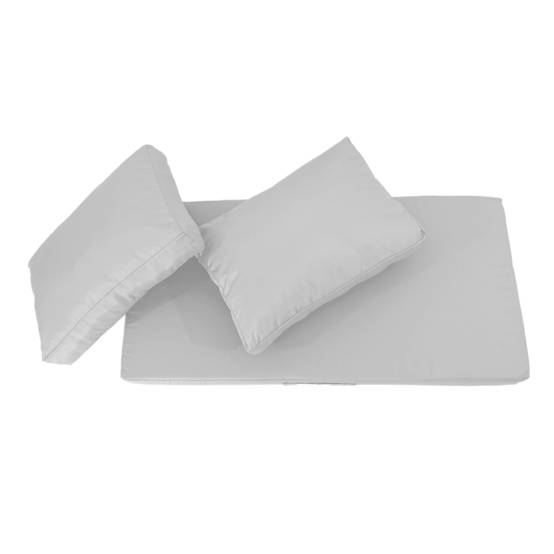 Coussins pour salon de jardin déhoussable 100x50cm Gris galet - Déco arts - Image 6