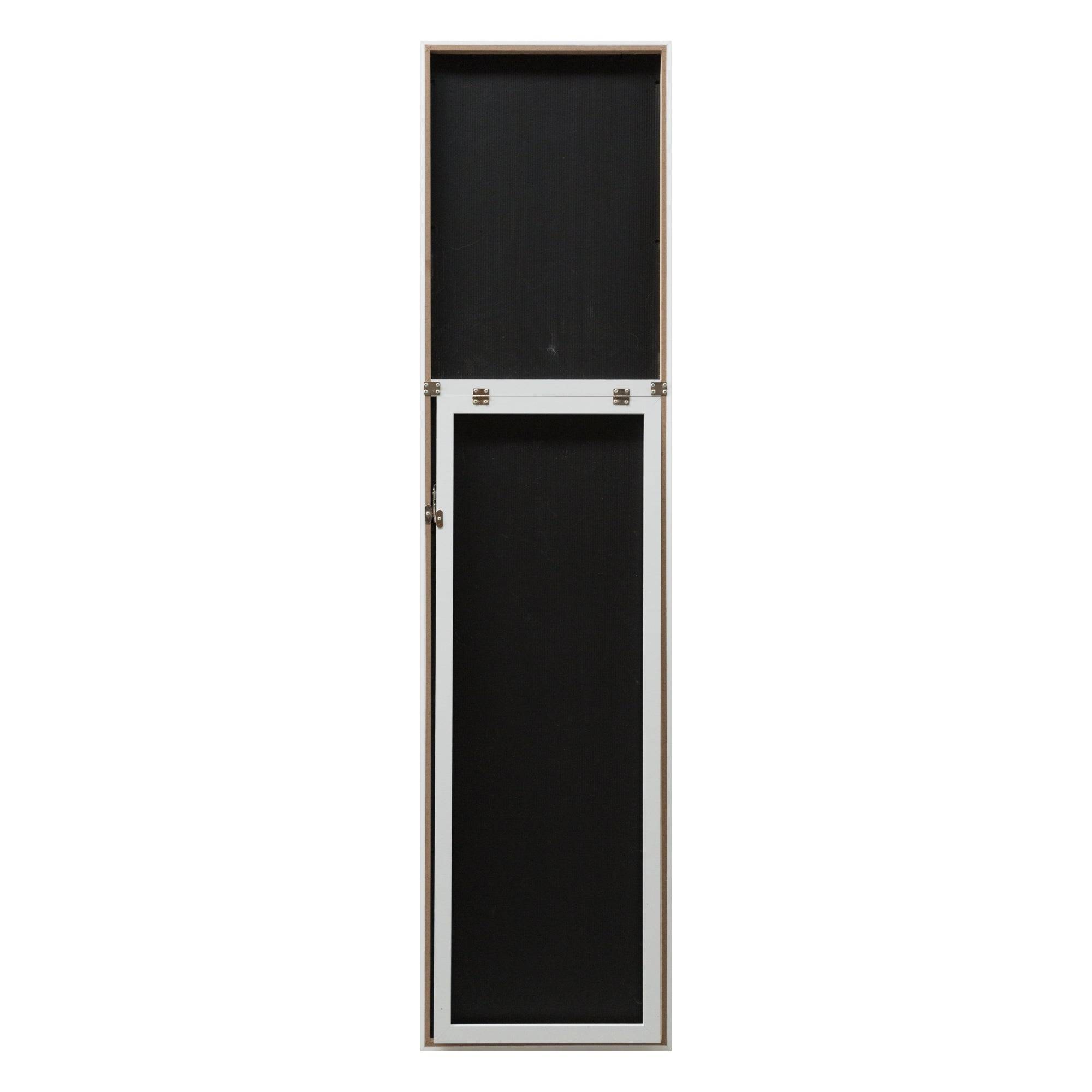 Helloshop26 - Miroir sur pied psyché inclinable 150 x 35 cm blanc - Image 3