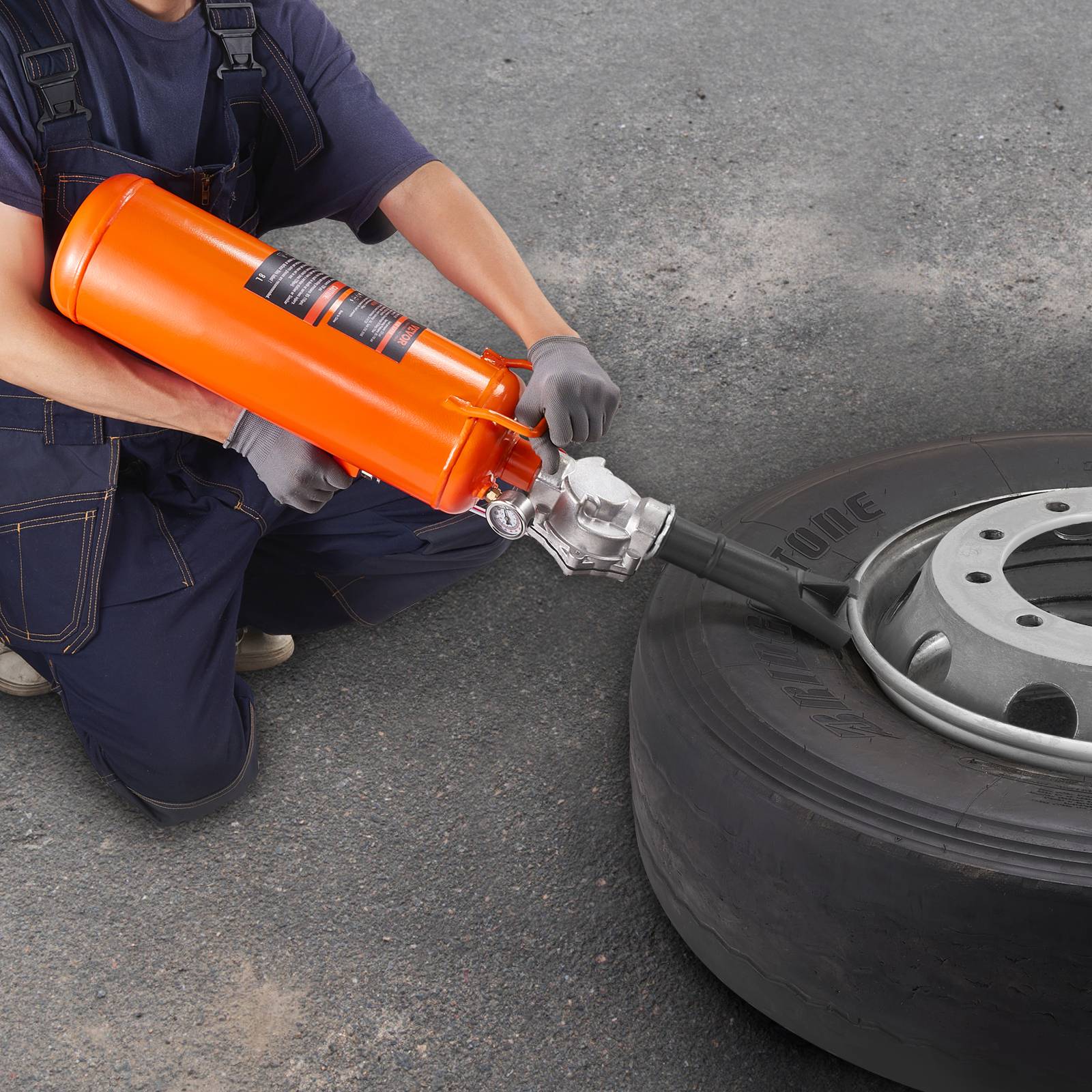 Vevor - VEVOR Canon à air 8L, gonfleur pneus 120 PSI, portable 85-116 PSI, pour véhicules, atelier. - Image 8