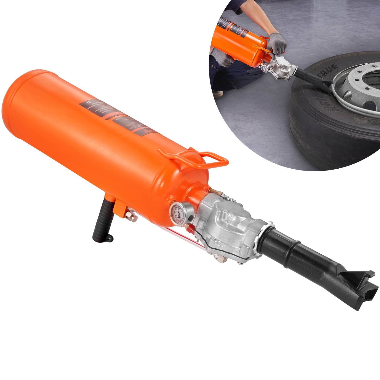 Vevor - VEVOR Canon à air 8L, gonfleur pneus 120 PSI, portable 85-116 PSI, pour véhicules, atelier. - Image 1