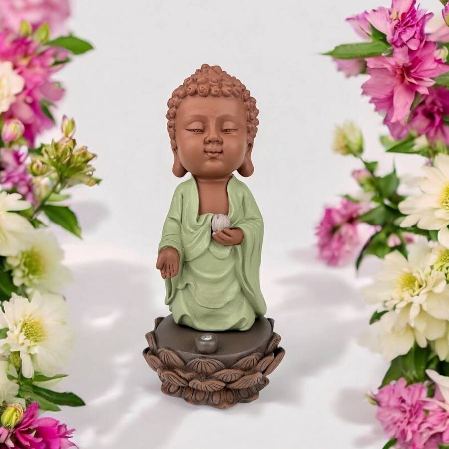Zen Light - Statue Bouddha Porte-Encens Kasyapa-Création authentique-Ambiance zen et harmonieuse-idée cadeau-H25cm–Zen'Light - Image 1