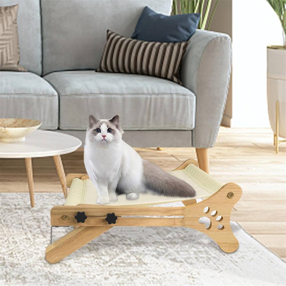 Hamac mural pour chat, fixe et stable, support jusqu'à 20 kg, tissu doux et respirant Lytech - Image 3