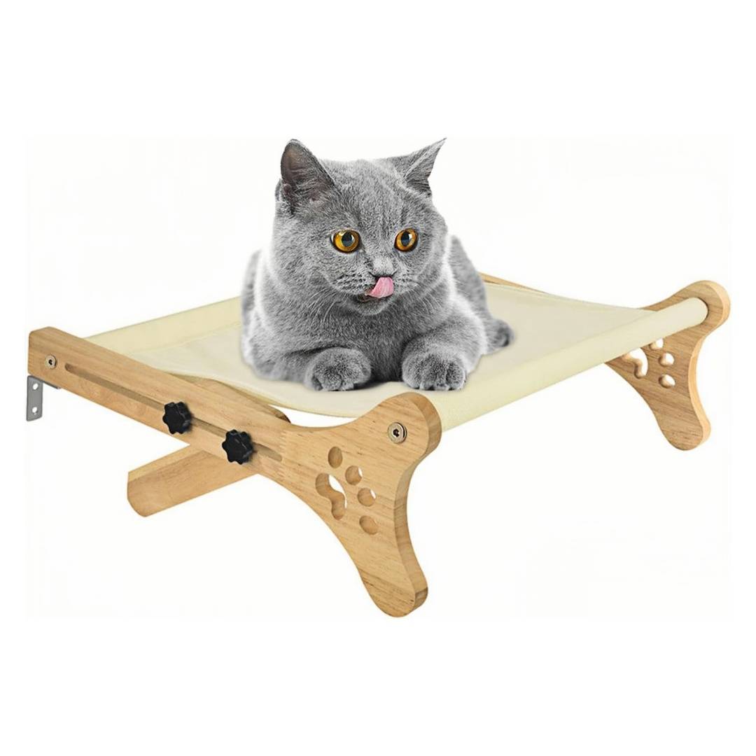Hamac mural pour chat, fixe et stable, support jusqu'à 20 kg, tissu doux et respirant Lytech - Image 1