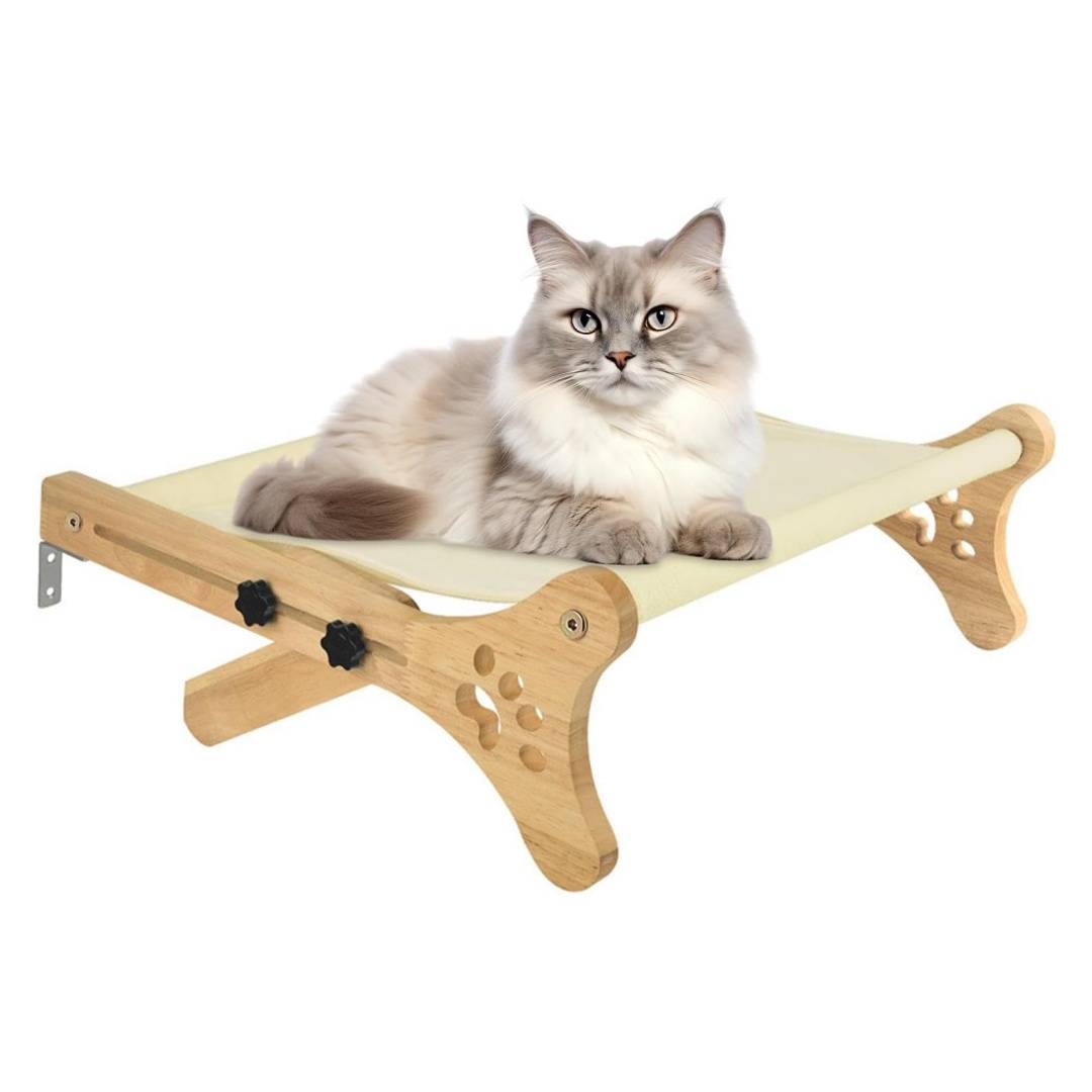 Hamac mural pour chat, fixe et stable, support jusqu'à 20 kg, tissu doux et respirant Lytech - Image 7