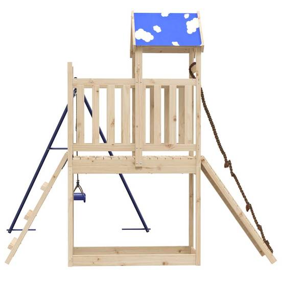 Aire de jeux d'extérieur - Jeu Plein air enfant bois de pin massif-JU1608 - Image 6