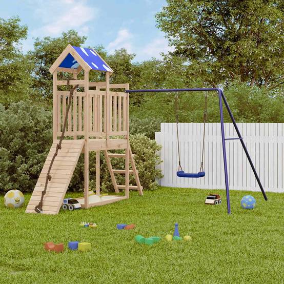 Aire de jeux d'extérieur - Jeu Plein air enfant bois de pin massif-JU1608 - Image 2