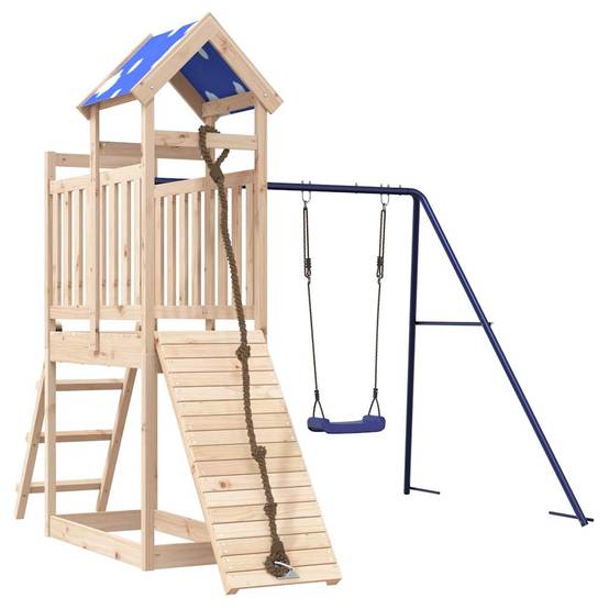 Aire de jeux d'extérieur - Jeu Plein air enfant bois de pin massif-JU1608 - Image 1