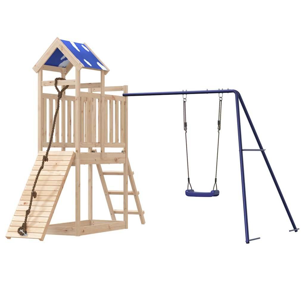 Aire de jeux d'extérieur - Jeu Plein air enfant bois de pin massif-JU1608 - Image 4