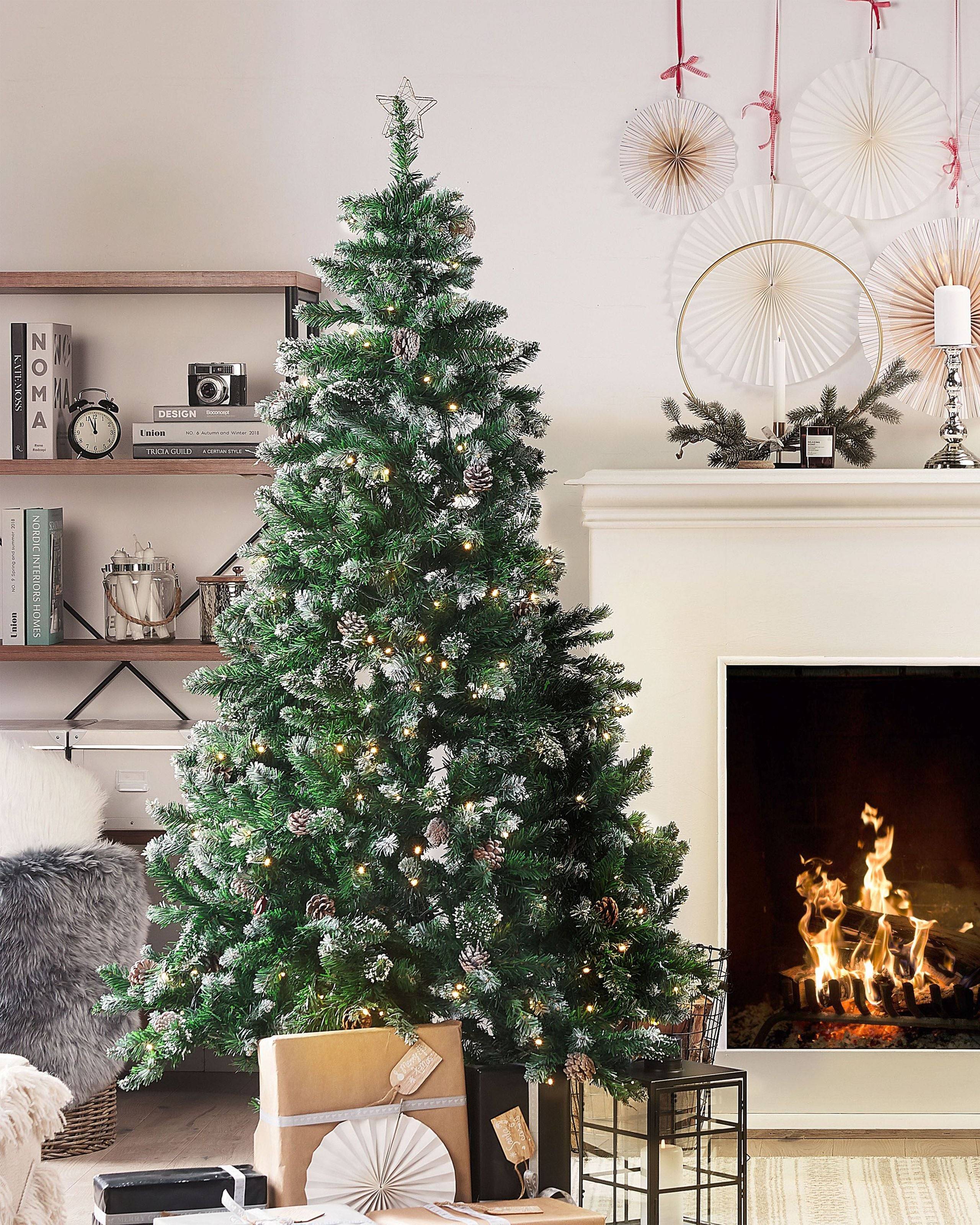 Beliani - Sapin de Noël PVC Vert foncé PALOMAR - 110x110x180- Beliani - Image 1