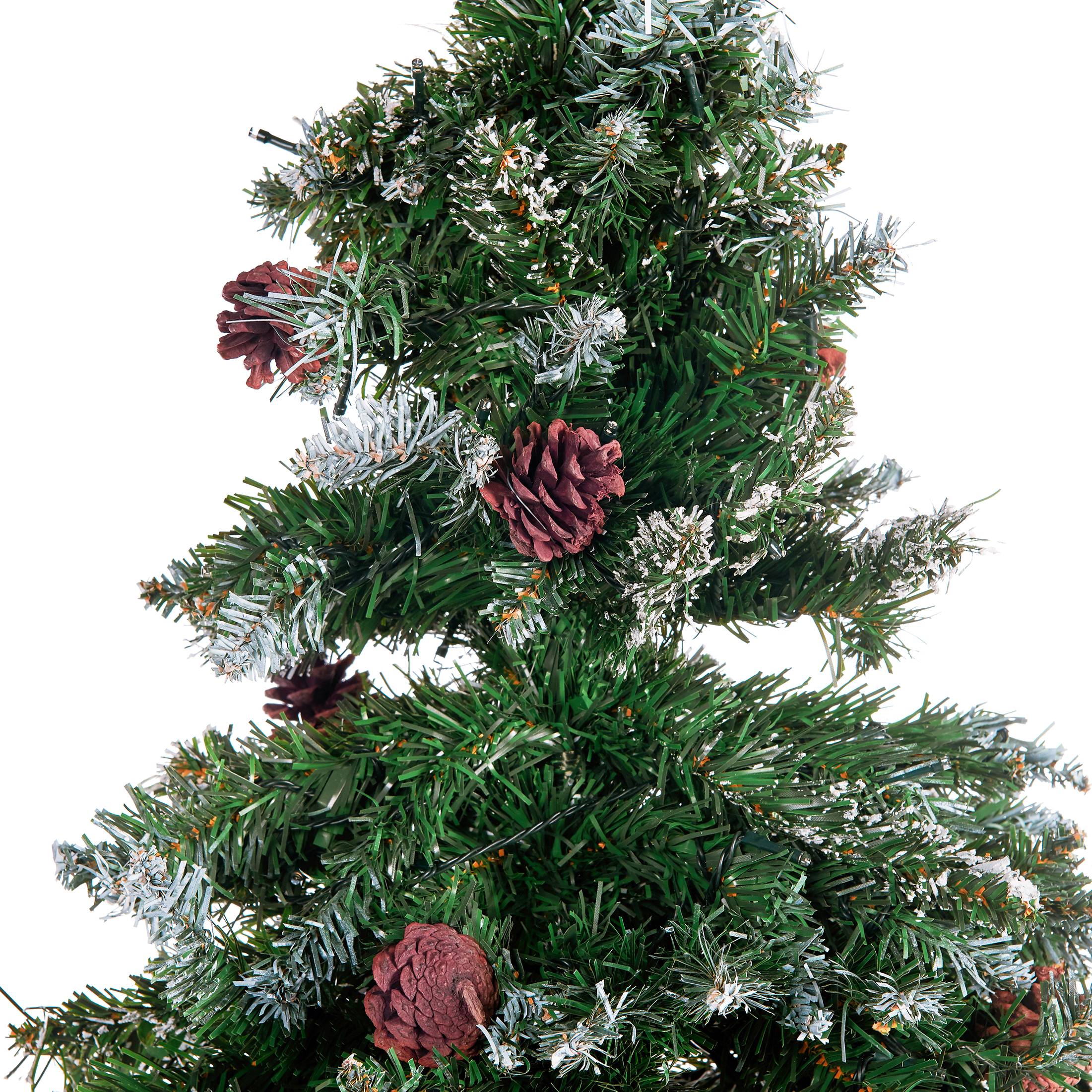 Beliani - Sapin de Noël PVC Vert foncé PALOMAR - 110x110x180- Beliani - Image 4