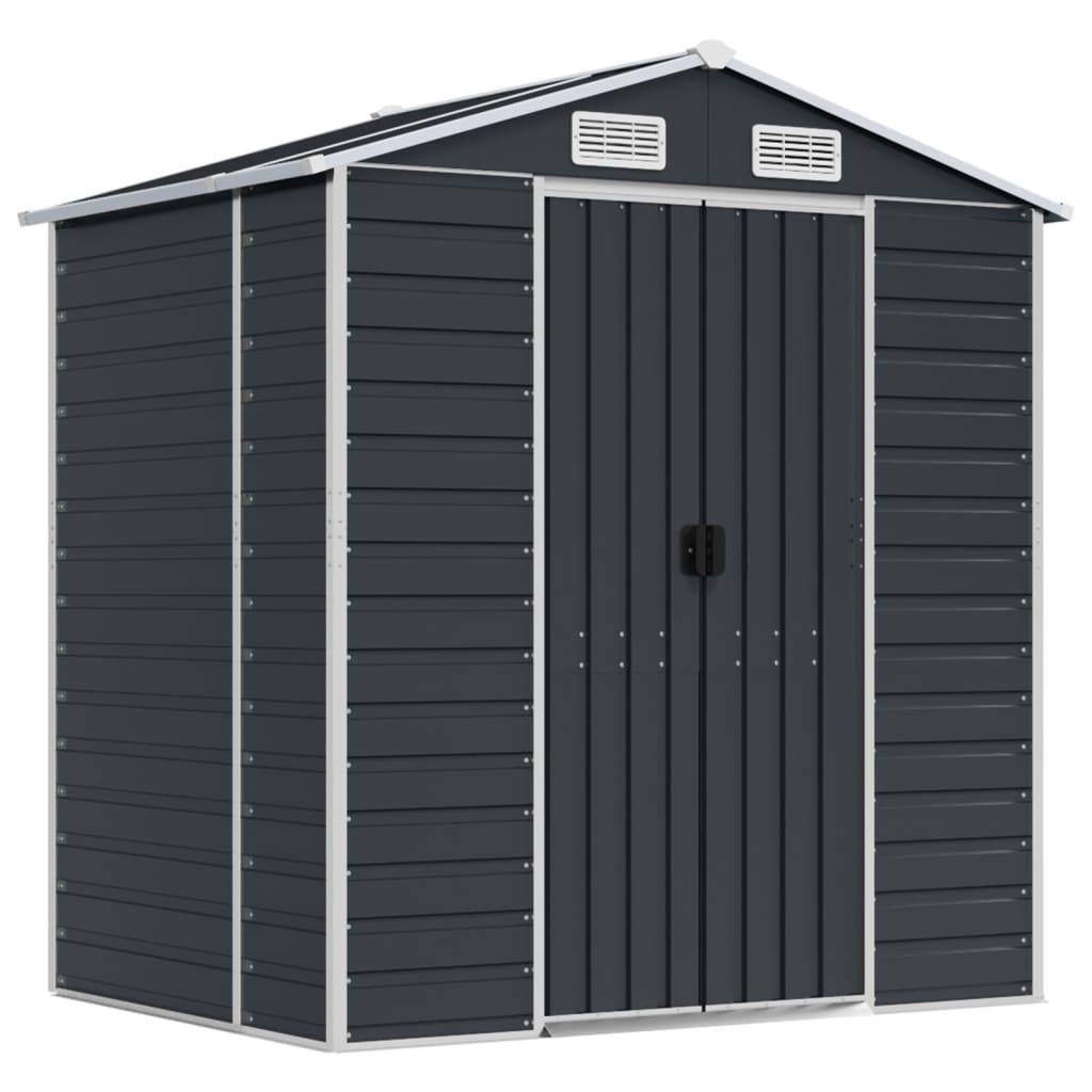 Vidaxl - Abri de jardin anthracite 191x130x198 cm acier galvanisé vidaXL 3188253 - Image 2