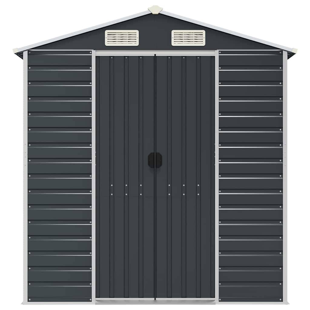 Vidaxl - Abri de jardin anthracite 191x130x198 cm acier galvanisé vidaXL 3188253 - Image 10