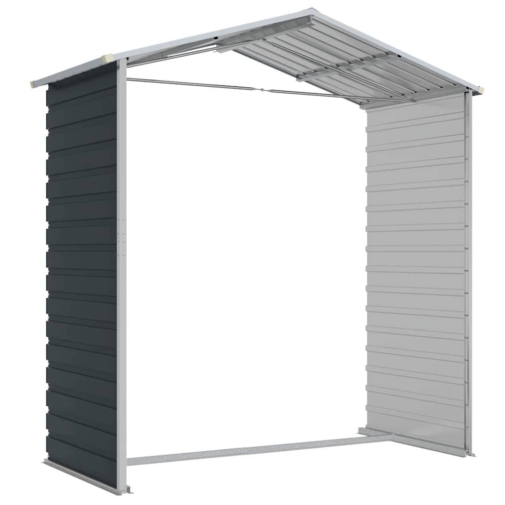 Vidaxl - Abri de jardin anthracite 191x130x198 cm acier galvanisé vidaXL 3188253 - Image 8